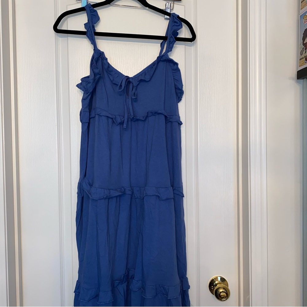 NWT J.Crew Tiered Dress with Ruffle and Keyhole Detail - Picture 5 of 10